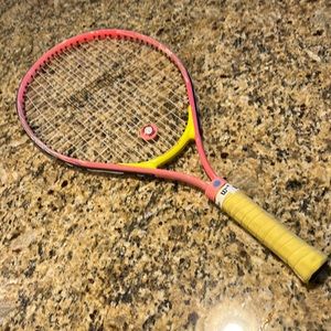 Slazenger Racquet 🎾 10” W x 25” L 🎾 Pink & Yellow